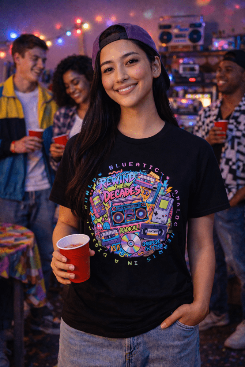 RETRO CLASH Tee - Unisex - Blueatic