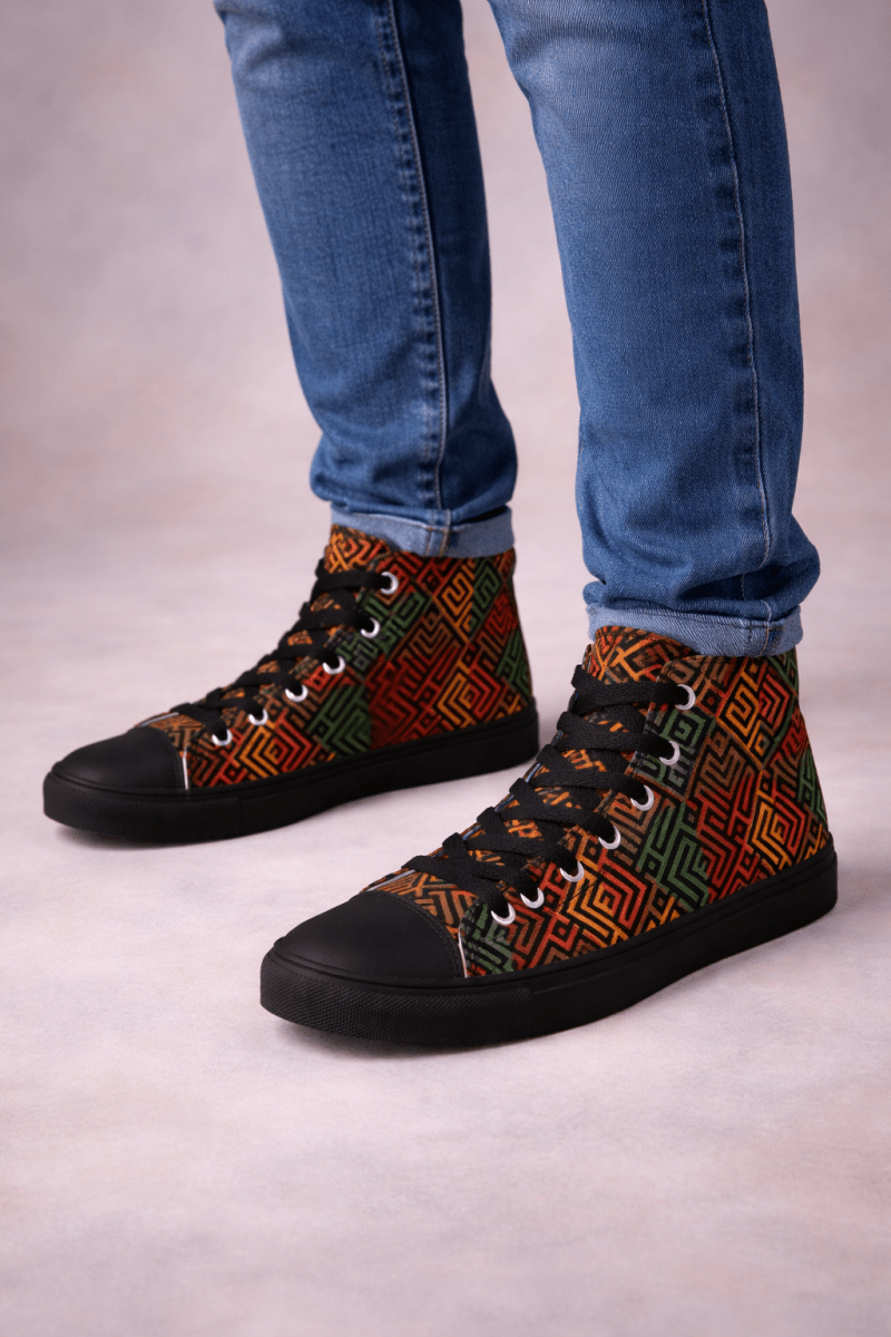 THE TRIBAL HIgh Tops - Blueatic