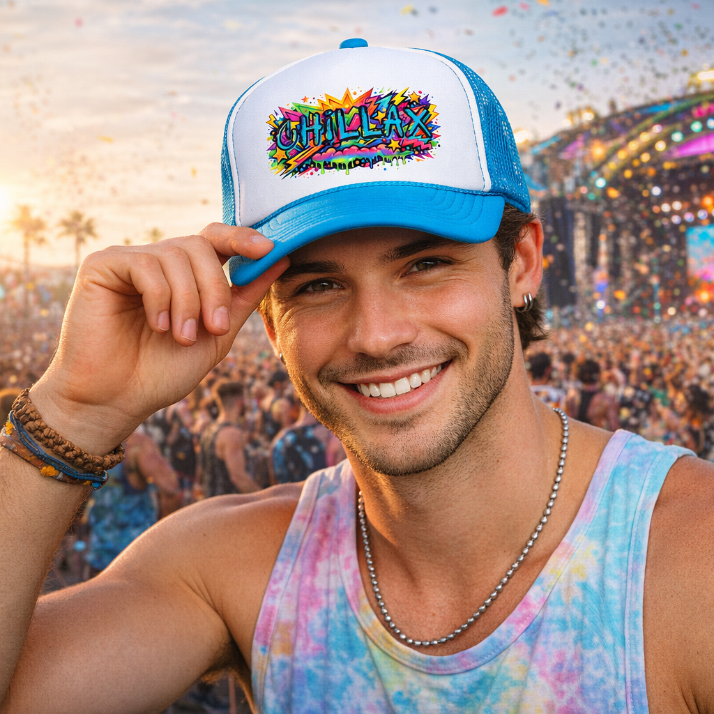 Chillax trucker hat