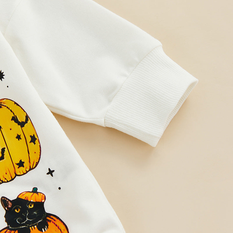 Cute Halloween Pumpkin Baby Onesie