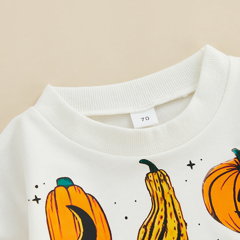 Cute Halloween Pumpkin Baby Onesie