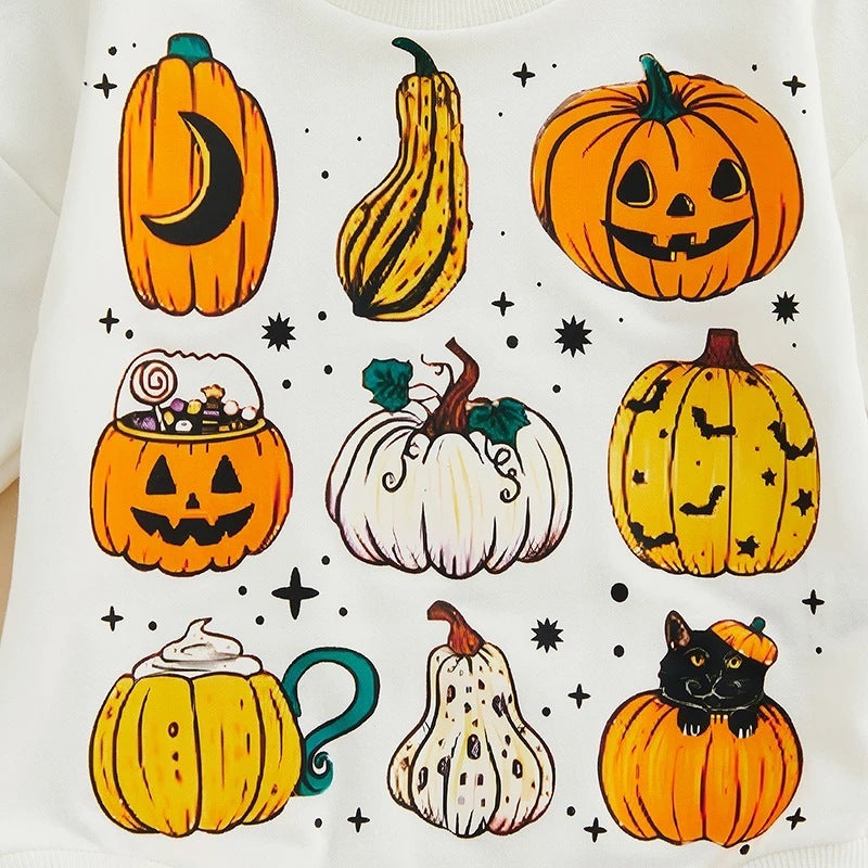 Cute Halloween Pumpkin Baby Onesie