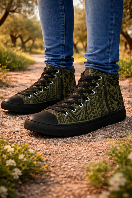 OLIVE ROOTS High Tops