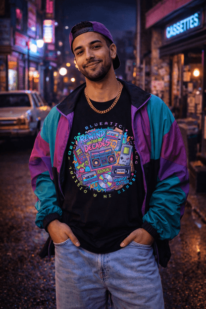 RETRO CLASH Tee - Unisex - Blueatic