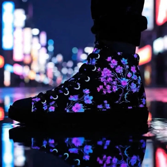 THE SAKURA High Tops - Blueatic