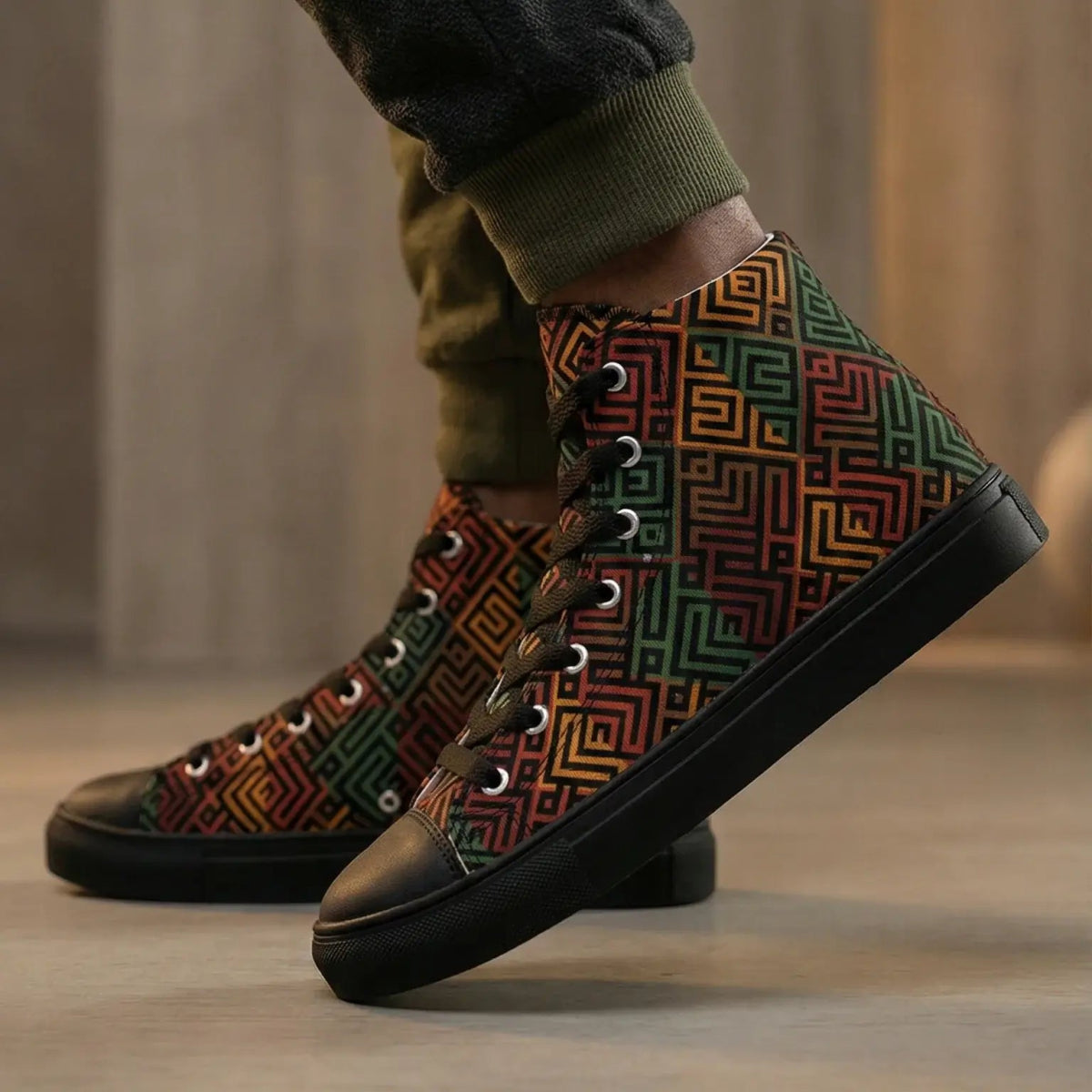 THE TRIBAL HIgh Tops - Blueatic